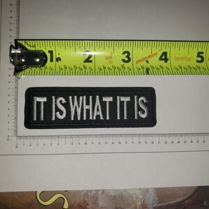 Black and White Embroidered Patch